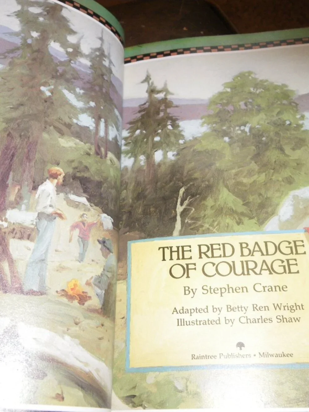 Vintage 1981 The Red Badge of Courage Hardback Children’s Story Book